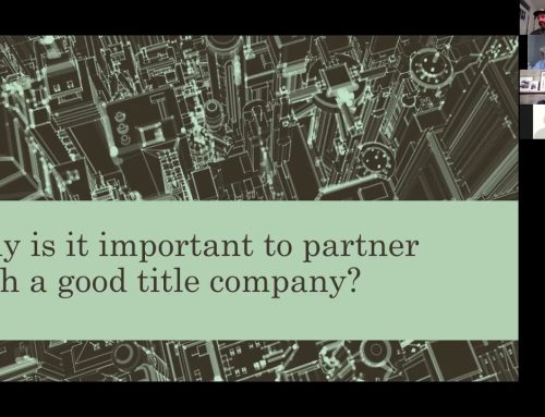 The Importance of Working With A Good Title Company With Blake Levy Meetup Group