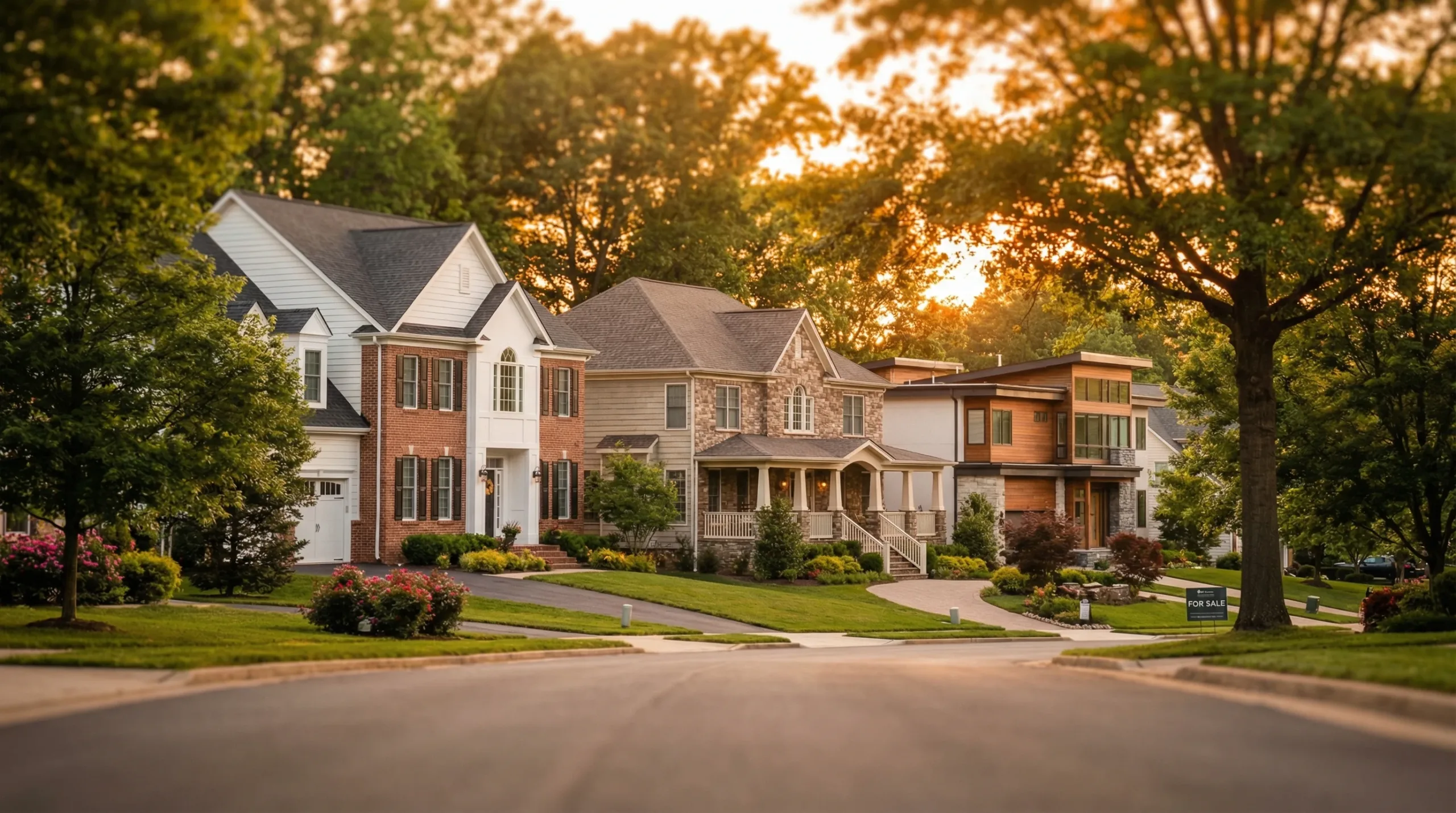 Northern Virginia suburban neighborhood showcasing diverse residential properties and investment opportunities